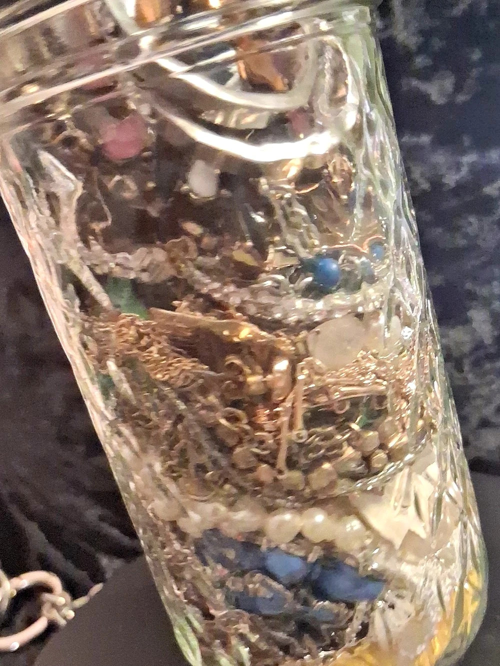 Mystery Mixed Jewelry Jar Gold & Silver Lots New. Earrings Necklaces Bracelets.